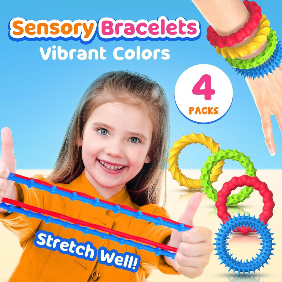Yiran bag 4-teiliges Set Sensorisches Fidget-Spielzeug Armbänder - Bild 2