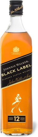 Johnnie Walker Black Label Blended Scotch Whisky 12 Jahre 0,7 l