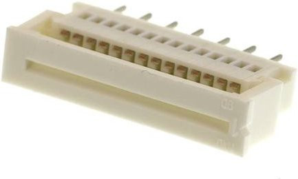 Molex FFC/FPC-Anschluss 14-polig in Weiß mit 1,25 mm Rastermaß 39532145 - Bild 1