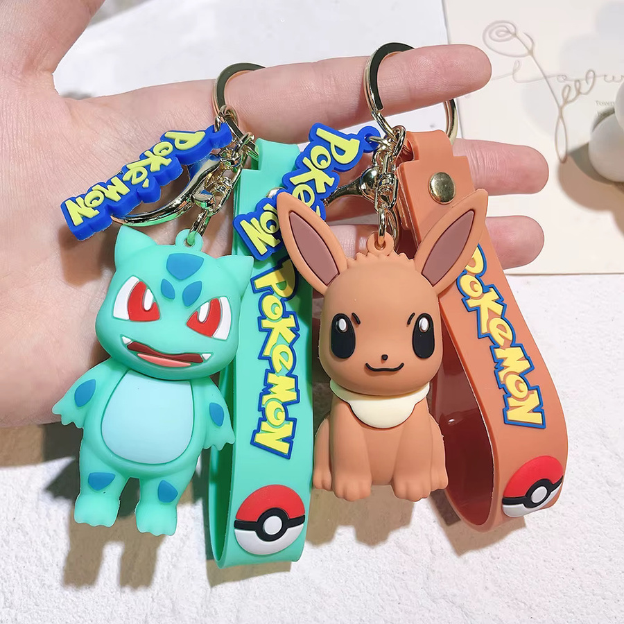Potdemiel Schlüsselbund Pikachu Eevee Snorlax Bulbasaur, Kinder - Bild 1