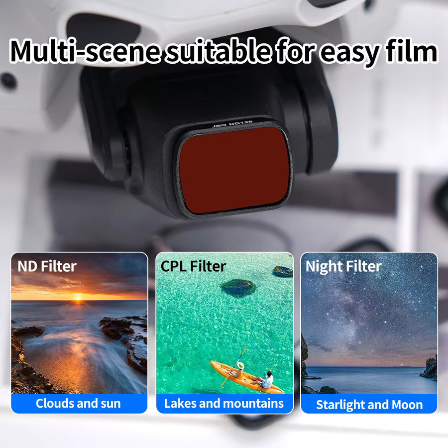 DJI Lito X1 Flip Weitwinkel-Filterkit Schwarz mit UV CPL ND8 ND16 ND32 ND64 Filtern für DJI Flip Drohnenzubehör - Bild 4