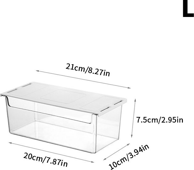 JETTING Acryl Aufbewahrungsbox Transparent als Ausziehbare Schublade für Schrank und Regal - Bild 1