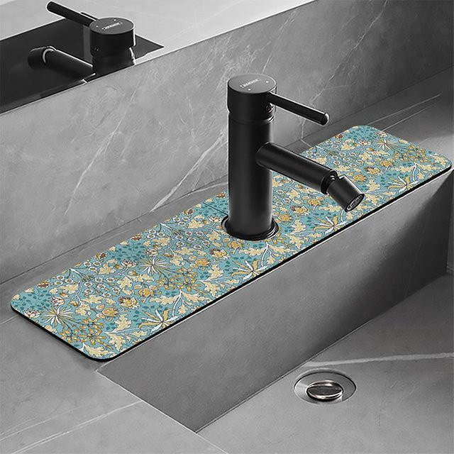 Diatomeenerde Saugmatte für Waschbecken und Küchenspüle von Yiran Furniture, Breite: 61 cm, Tiefe: 14 cm - Bild 1