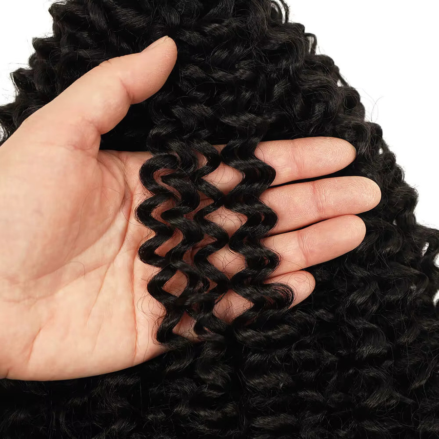 YAKIBEAUTY Haarverlängerung Jerry Curly Clip-In, 6 Teile, 160g - Bild 5