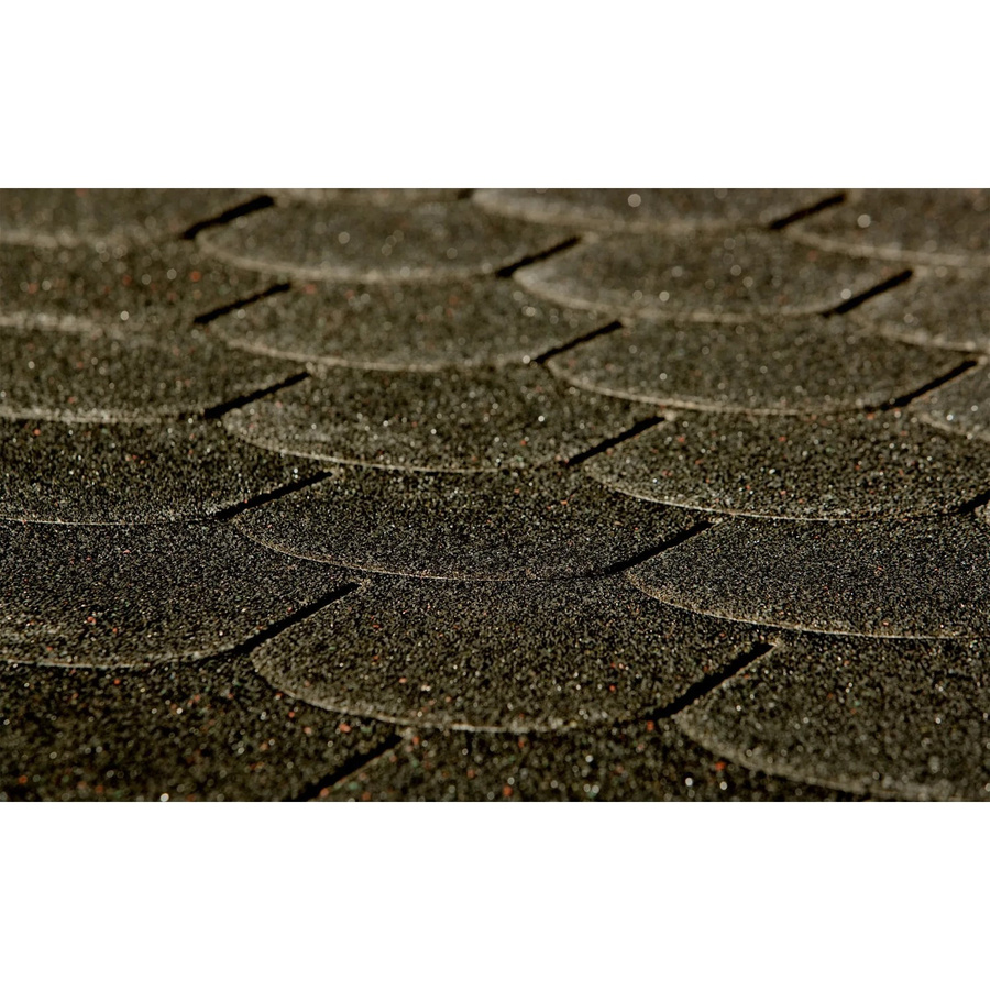 Weka Bitumen-Dachschindeln Biberschwanz in Schwarz für 3 m² - Bild 2