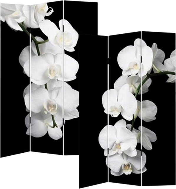 HTI-Line Paravent Orchidee in Multicolour, freistehend - Bild 1