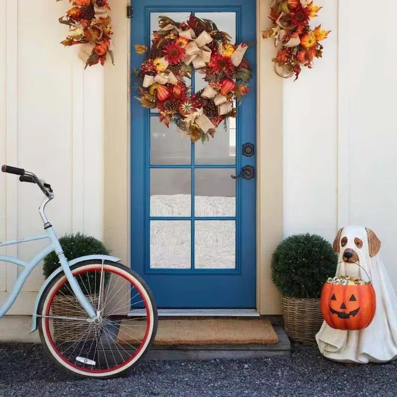 Jiahomily Halloween Hunde-Elfen Dekoration aus Keramik für deine Party und Wohnkunst - Bild 3