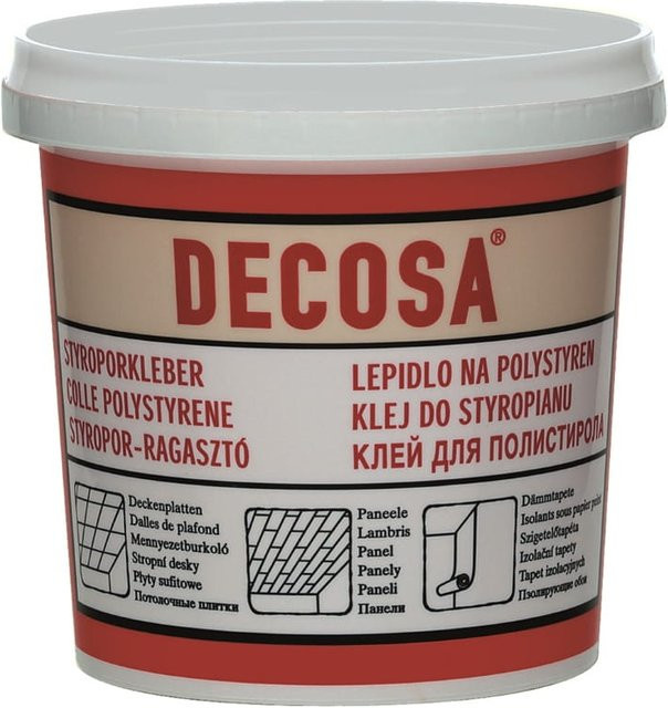 Decosa Styropor-Kleber Dispersion Weiß 1 kg - Bild 1