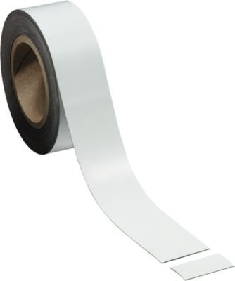 Magnetband in Weiß, Breite: 50 mm, Länge: 10000 mm - Bild 1