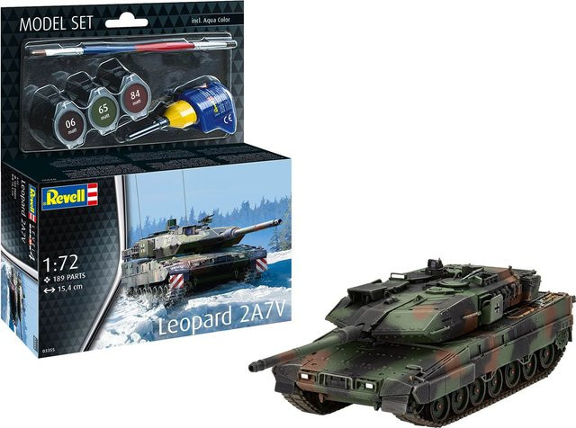 Revell Leopard 2 A7V, Model Set, 1:72 - Bild 2