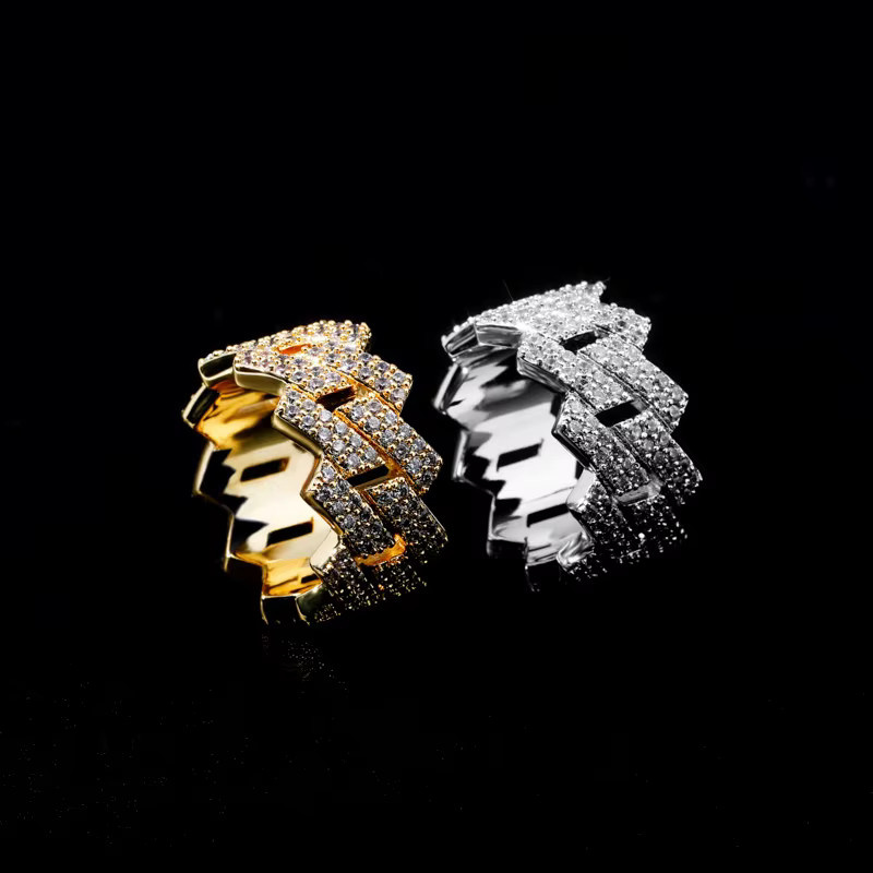 UOSU Ring, Zirkonia, Gold, Herren - Bild 2