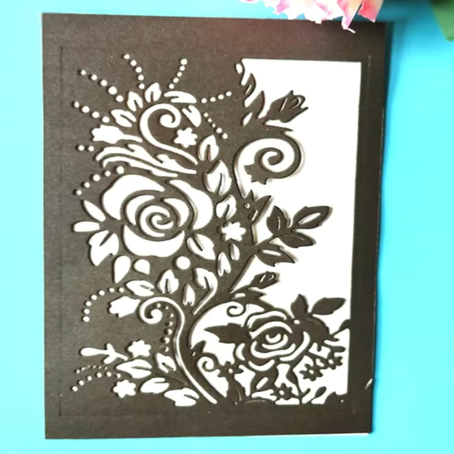 Langlebige Metall-Prägeschablone für Grußkarten und Scrapbooking als DIY-Stanzform für Papier und Alben - Bild 5