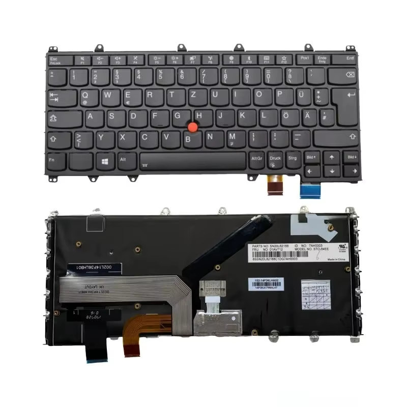 Lenovo Deutsche Tastatur mit Hintergrundbeleuchtung für ThinkPad X380 Yoga 370 in Schwarz - Bild 5