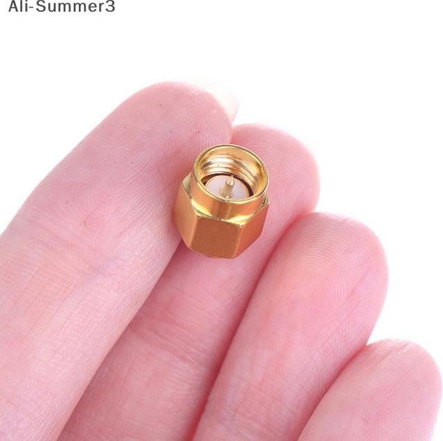 Revolution IPX zu SMA Adapter Koaxialkonverter gerade, IPX U.FL auf SMA Stecker, Farbe: Gold - Bild 1