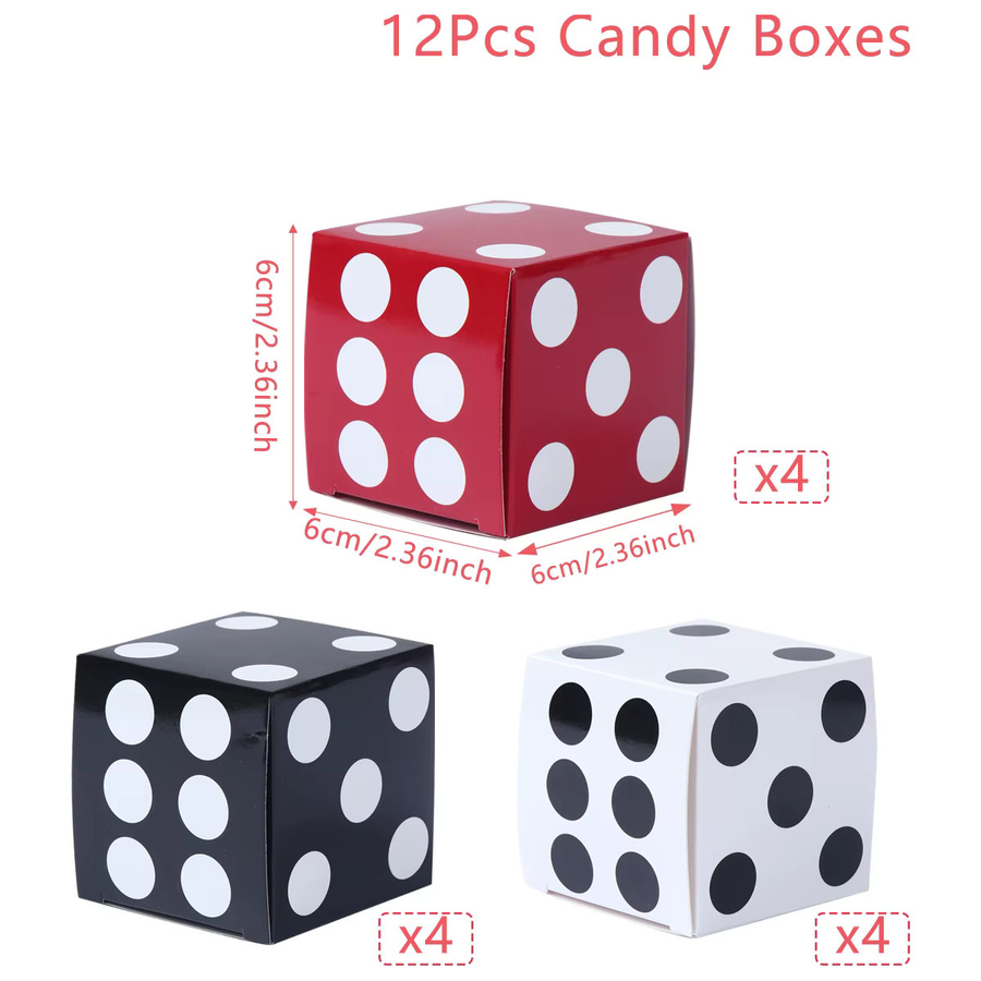 12er Set Huiran Würfel Candy Boxen aus Papier in Multicolour für Hochzeit, Geburtstag und Party als Geschenkverpackung und Dekoration - Bild 5