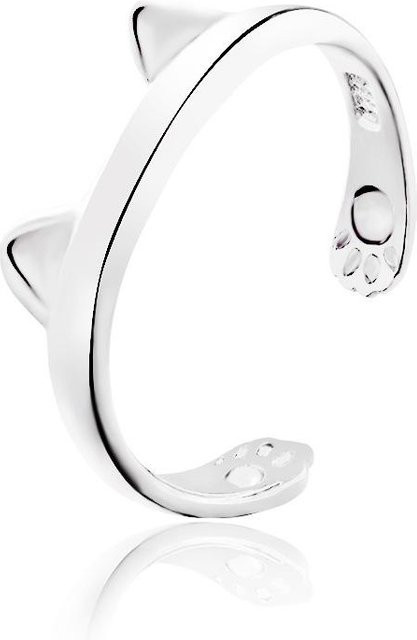 KaiTingu Jewelry Ring, Katze, Silber, Damen - Bild 1