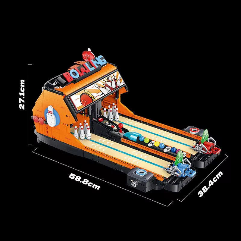 XMWL MOC Technisches Bowling-Spielautomat-Bausatz, Bausteine, ab 8 Jahren - Bild 5