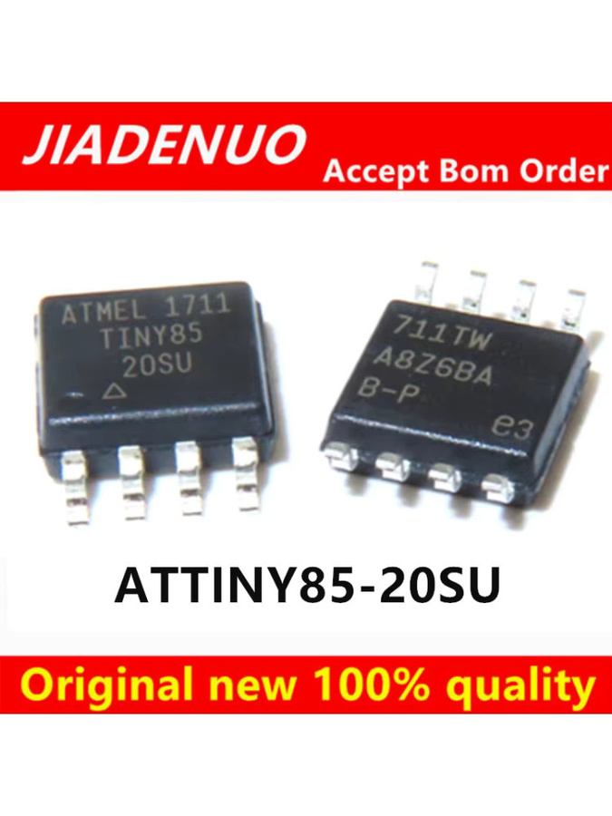Atmel ATTINY85 Mikrocontroller in Schwarz (SOP-8 und DIP-8 Varianten) - Bild 2
