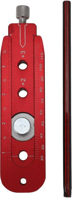 Verstellbarer Holzbearbeitungszirkel Anreißer aus Aluminiumlegierung von OutsideWorld in Rot - Bild 1