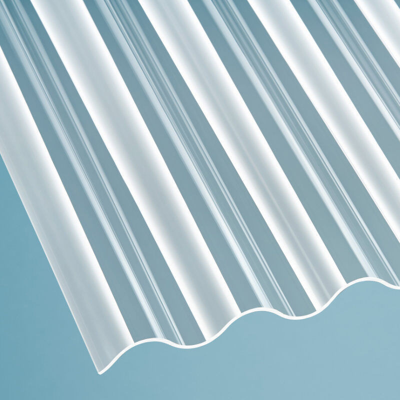 Scobalit Acrylglas Wellplatte glasklar transparent Breite: 104,5 cm, Stärke: 3 mm - Bild 1