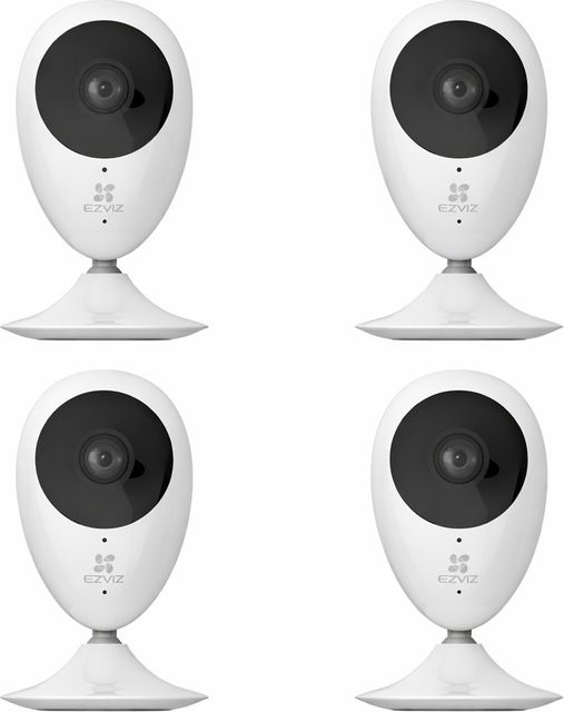 EZVIZ C2C PRO 4er Set Indoor Cube Wi-Fi Überwachungskamera in Weiß - Bild 1