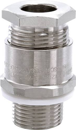 Wiska Kabelverschraubung M75 aus vernickeltem Messing mit Gegenmutter und Dichtung in Silber - Bild 1