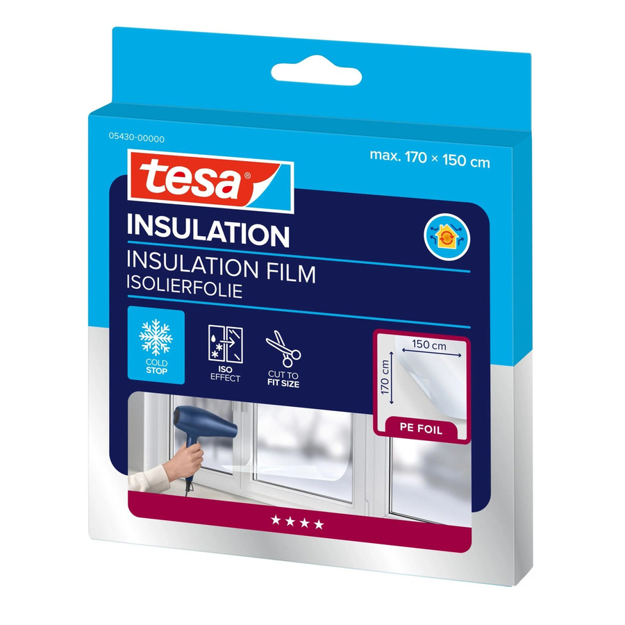 tesa tesamoll Thermo Cover Isolierfolie transparent B: 150 cm, L: 170 cm - Bild 2
