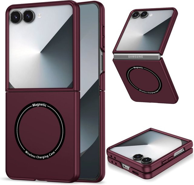 Samsung Galaxy Z Flip7 6 5 4 3 Ultra Slim Handyhülle mit Wireless Charging und Anti Shock Schutz in Purple - Bild 1