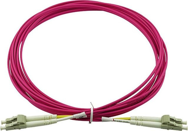 HPE PremierFlex QK737A BlueOptics Duplex LWL Patchkabel, LC-UPC/LC-UPC, Multimode OM4 G50/125µm, beige, 50 Meter - Bild 1