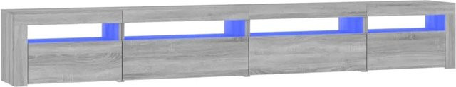 vidaXL TV-Schrank modern mit LED-Leuchten in Grau Sonoma, B/T/H: 270 x 35 x 40 cm - Bild 1