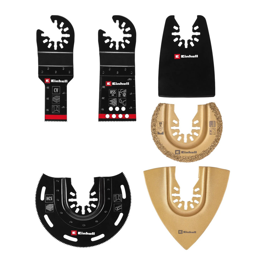 Einhell 6-teiliges Multitool-Zubehör-Set mit Sägeblättern und Schleifscheiben - Bild 2