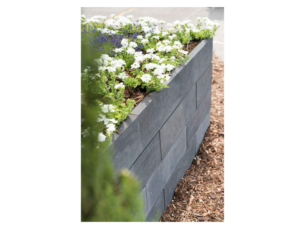 Diephaus Schalungsstein CONO aus Beton in Grau und Beige, B/H/L: 24 x 25 x 50 cm - Bild 5