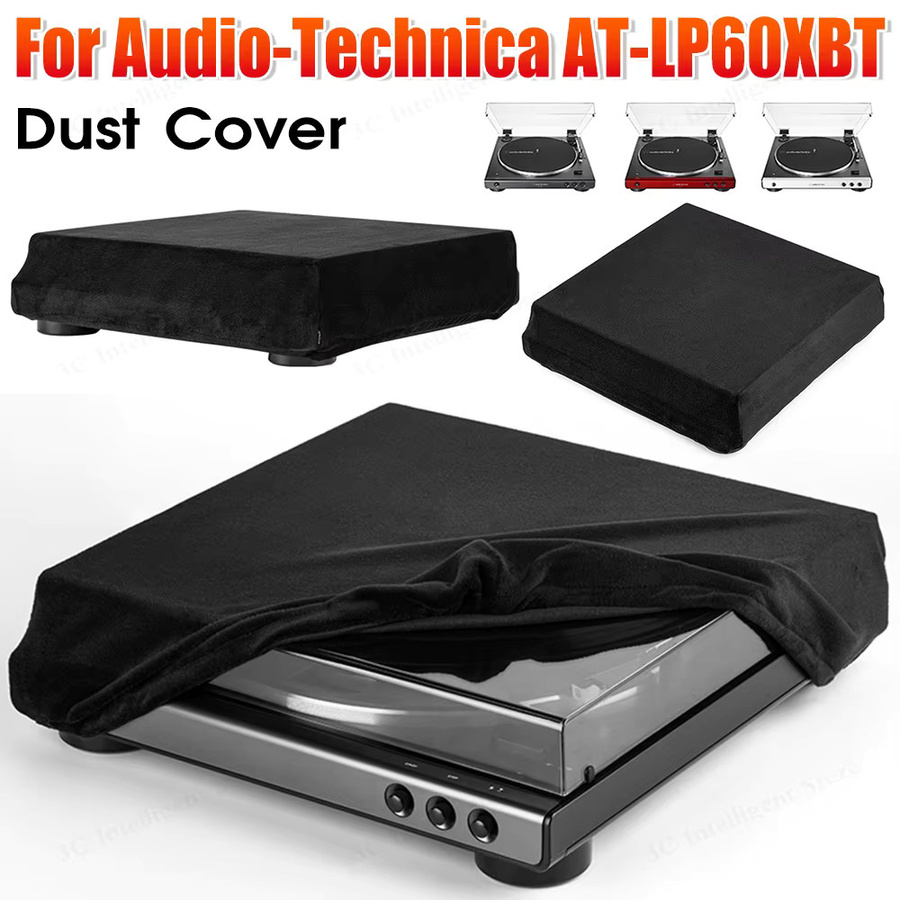 Audio-Technica Staubschutzhülle aus elastischem Spandex für AT-LP60XBT Plattenspieler, Schwarz - Bild 2