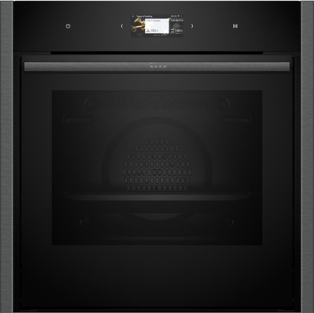 Neff Einbaubackofen BBQSET3 in Schwarz mit Smart Home Integration, WiFi und App-Steuerung, Energieeffizienzklasse A+ - Bild 1