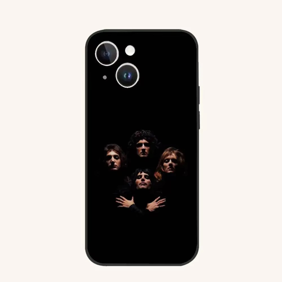 Handyhülle Freddie Mercury Queen Band für Apple iPhone (verschiedene Modelle) aus schwarzem Silikon - Bild 6