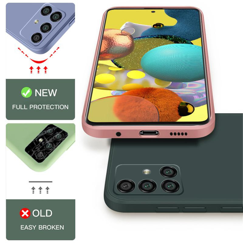 Flüssigsilikon-Telefonhülle für Samsung Galaxy A-Serie in Himbeere Pink - Bild 2
