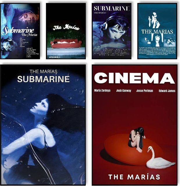 The Marias Cinema Poster Ästhetische Wanddekoration Multicolor - Bild 1