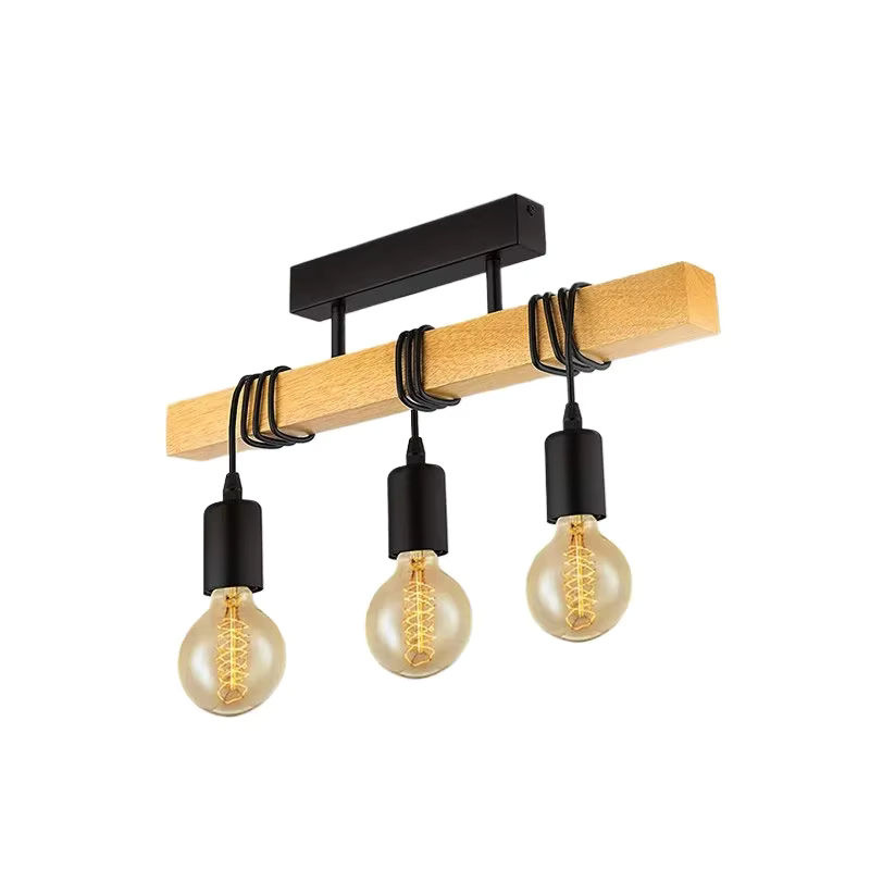 JOYINLED Retro Kronleuchter Deckenleuchte aus Holz in Multicolour für Wohnzimmer, Esszimmer und Schlafzimmer - Bild 3
