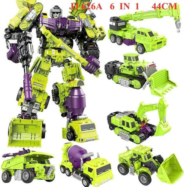 JINJIANG 6 IN 1 Großer Haken Transformation KO GT Devastator Actionfigur, 44cm, ab 14 Jahre - Bild 1
