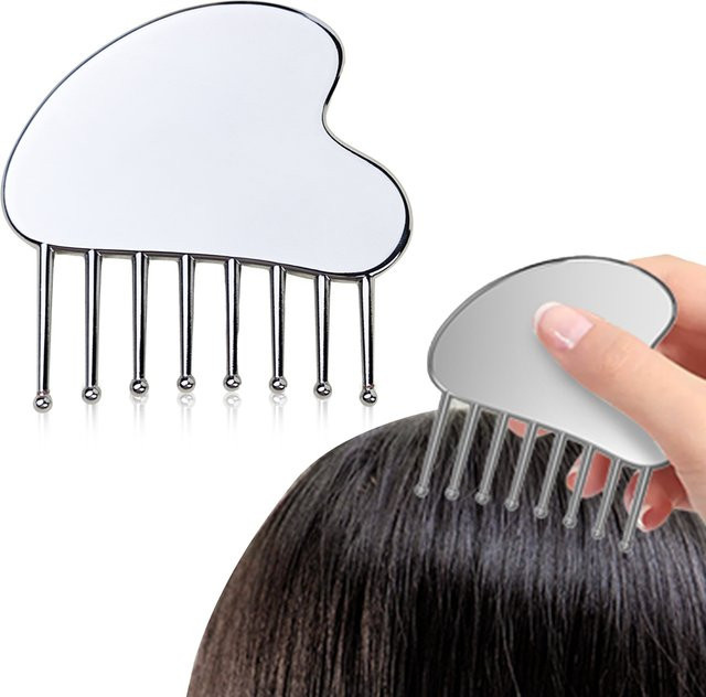 Metall-Massagekamm, Guasha-Board-Kamm, Unisex - Bild 1