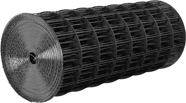 Buying Solutions MB Drahtgitterrolle aus verzinktem Stahl mit schwarzer PVC-Beschichtung, B/H: 61,0 x 7,62 m - Bild 1