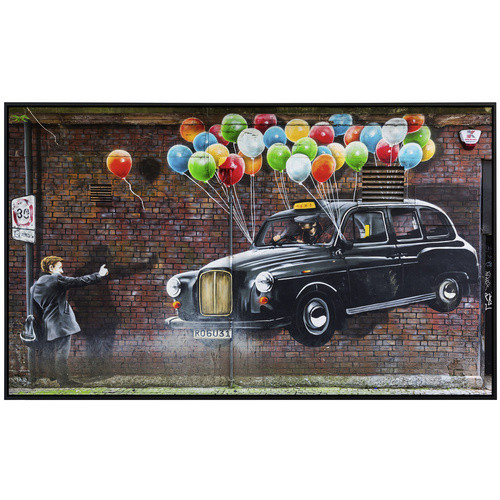 papermoon Infrarotheizung EcoHeat Street Art in Glasgow in bunt mit Matt-Effekt, App-Steuerung und Überhitzungsschutz, B/H/T: 60 x 50 x 60 cm - Bild 2