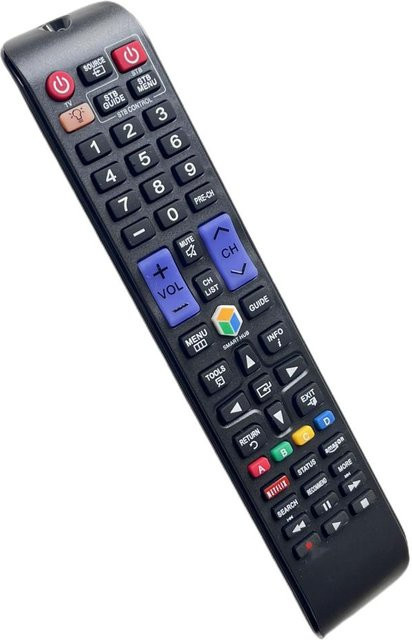 Ersatz-Fernbedienung für Samsung Smart 3D LCD LED HDTV Fernseher in Schwarz mit RF und IR Technologie - Bild 1