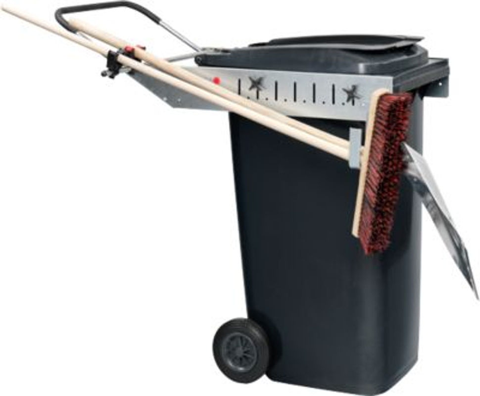 Flora Wilh. Förster Mülltonnenrahmen Carrier Pick Up mit Handgriff und Werkzeughalterung für 240 l Tonnen - Bild 2