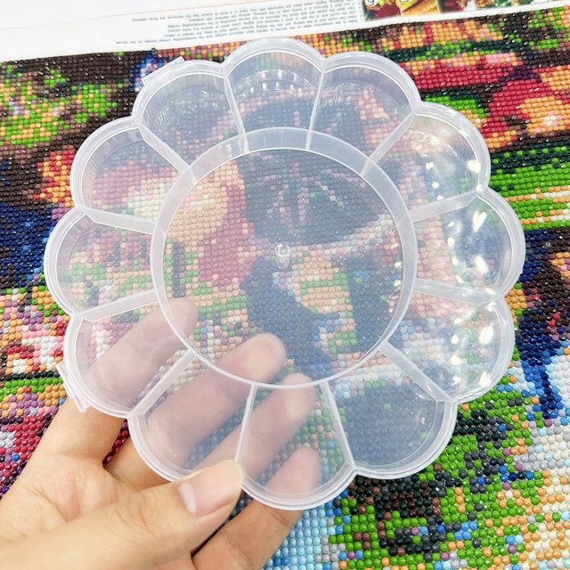 Schmuckbox Sonnenblumen Form, Kunststoff, transparent, Unisex - Bild 1
