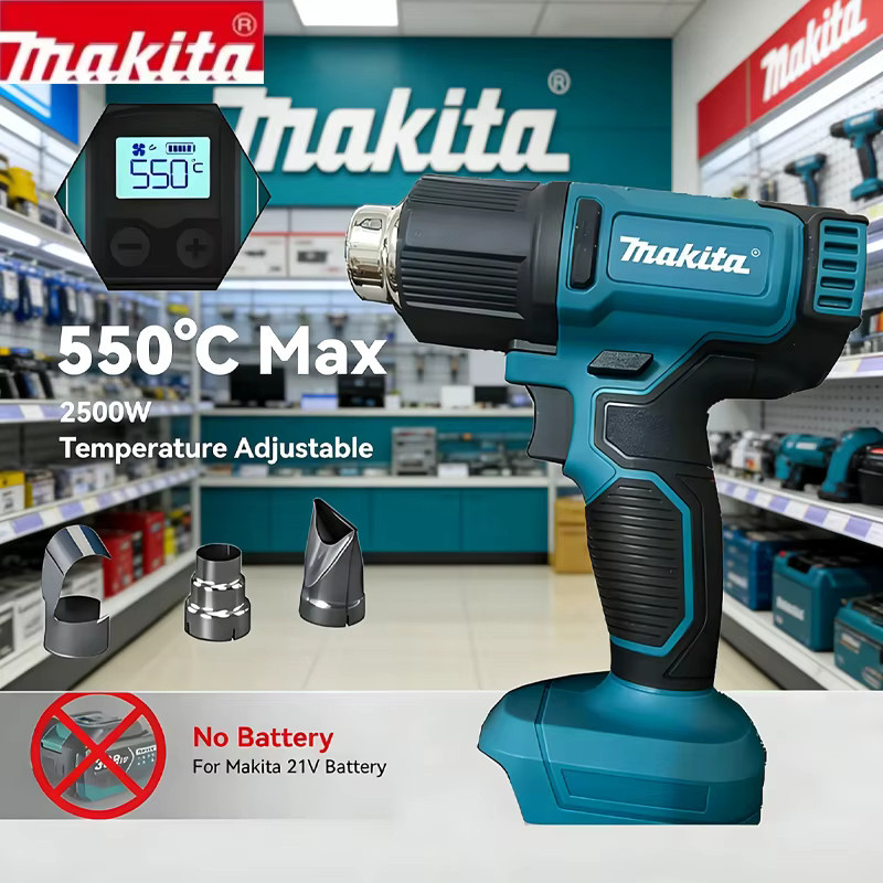 Makita 18V LXT Akku-Heißluftföhn DHG181 mit 6,0Ah Akku und LED-Beleuchtung, Temperaturregelung 150-550 °C - Bild 6