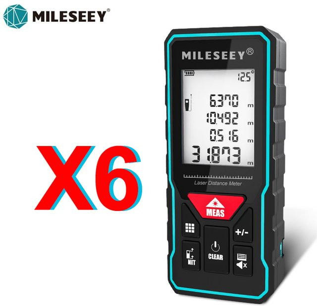 MILESEEY Laser Rangefinder X5 Digitales Lasermessgerät in Schwarz mit wiederaufladbarem Akku - Bild 1