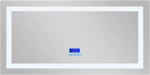 Sanotechnik LED-Spiegel rechteckig mit Touch-Schalter in Silber, B: 120 cm, H: 60 cm - Bild 1