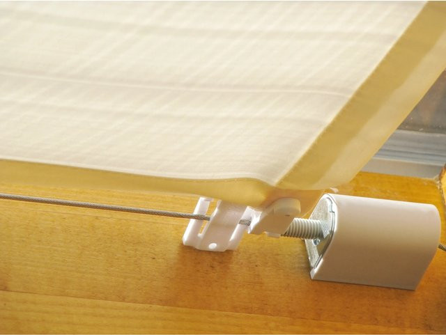 Floracord Seilspanntechnik Bausatz für Sonnensegel aus Edelstahl in Grau mit 14 m Edelstahlseil und 4 Universal-Seilspannern - Bild 1