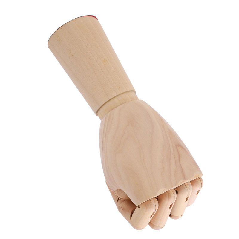 GoolRC Bewegliches Holz-Handmodell zur Dekoration in Braun und Beige - Bild 2